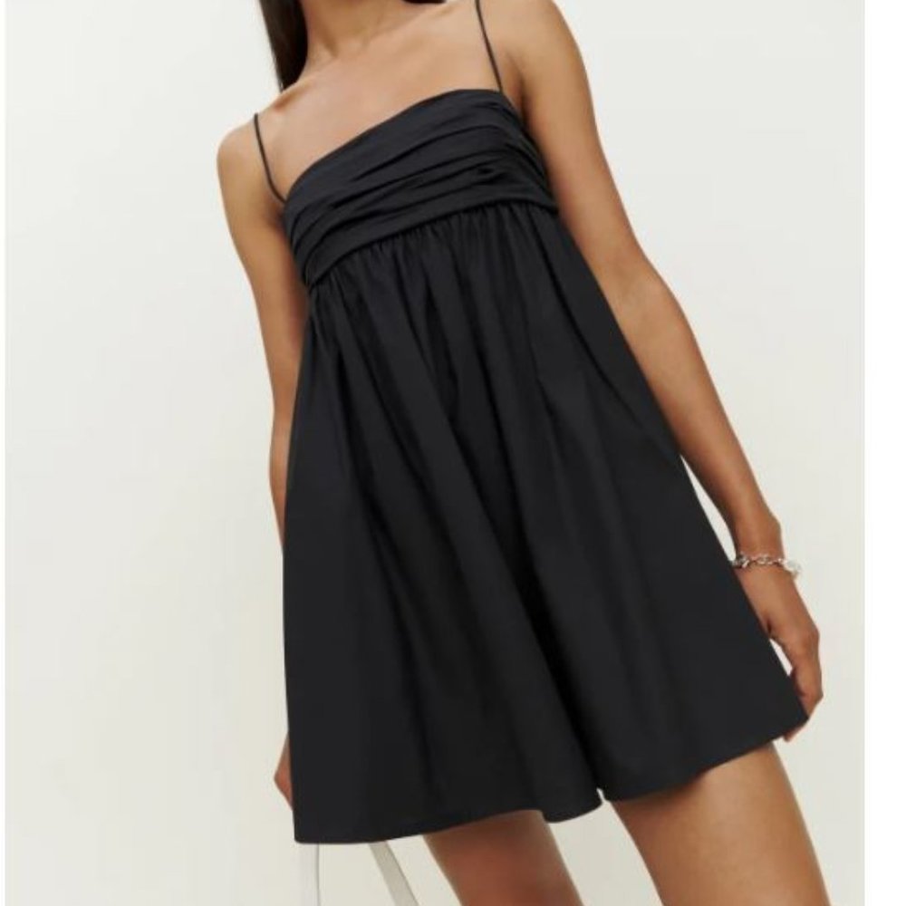 NWT Reformation Black Catarina Dress Size 6